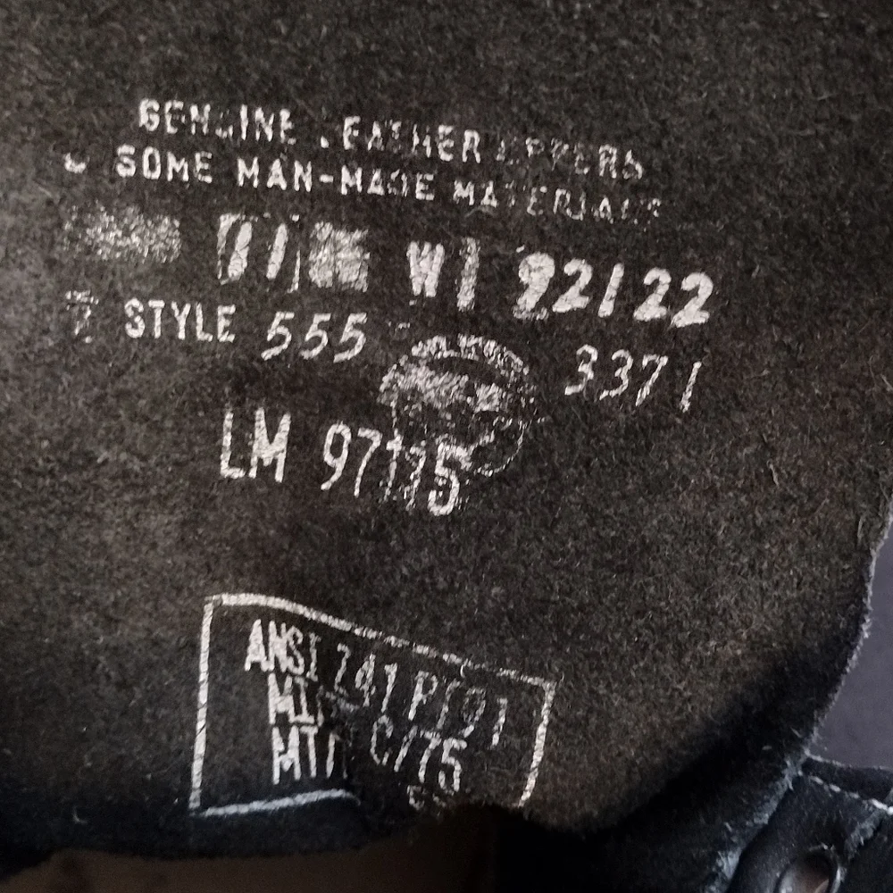 BF steel toe work boots